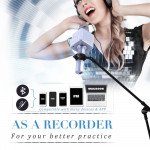 Wholesale Karaoke Microphone Portable Handheld Bluetooth Speaker KTV (Silver)